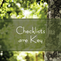 Checklists Are Key by TAK